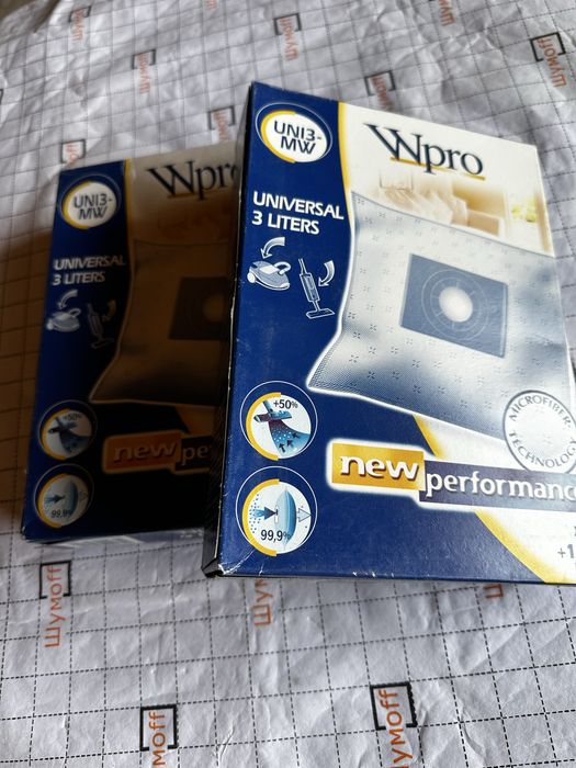 Wpro UNI3-MW мішки для пилосмока 5 мм 23,5 мм 16,5 мм