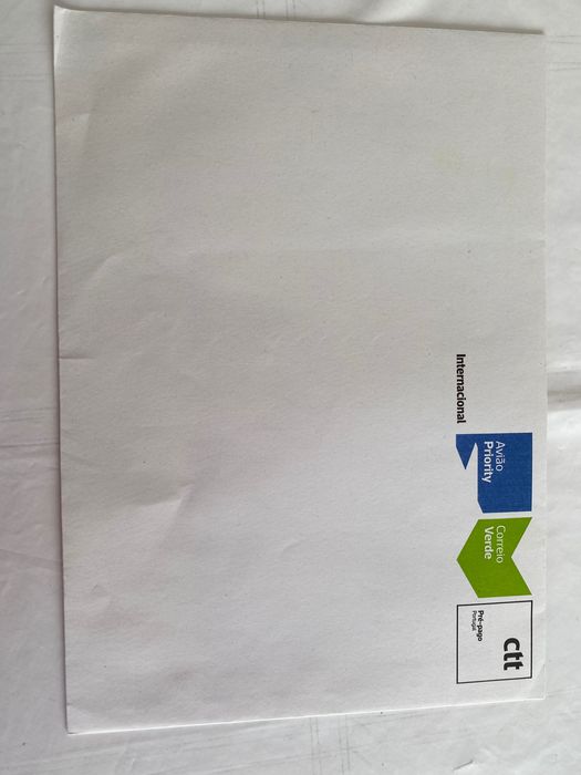 Envelopes correio Verde Internacional