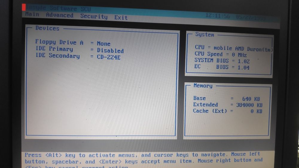 Stary laptop Actina 7368 DZIAŁA