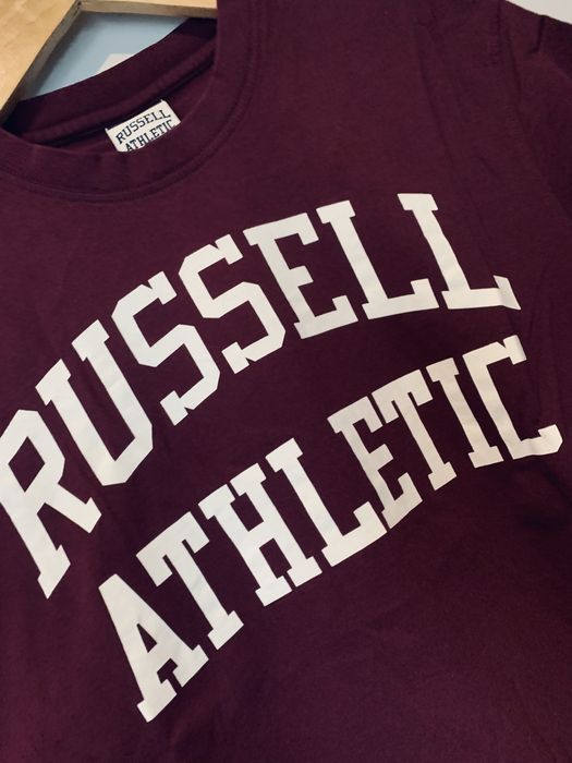 Koszulka męska M russel Athletic burgundowa