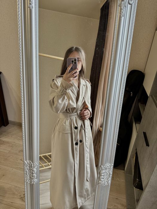 Тренч sinsay пісочний жіночий максі