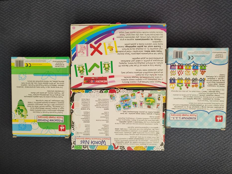 Zestaw edukacyjny BAJKA: puzzle, memory, stan idealny