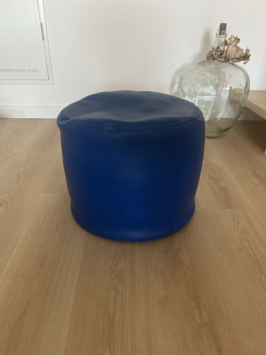 Pufe azul 33cm altura