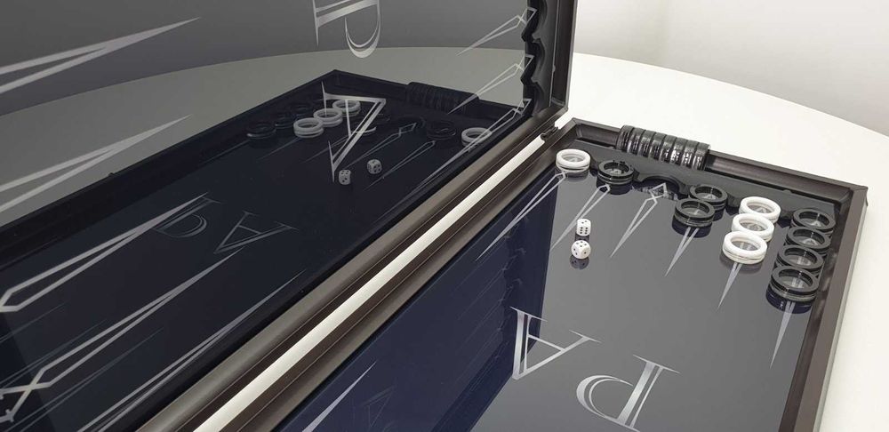 Нарды алюминиевые. Дизайн на заказ. Подарок мужу. Бренд Art-limit.