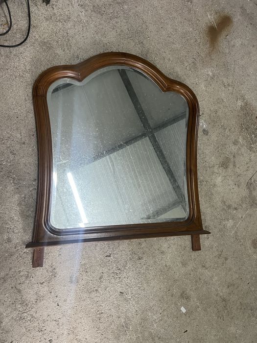 Espelho com  madeira