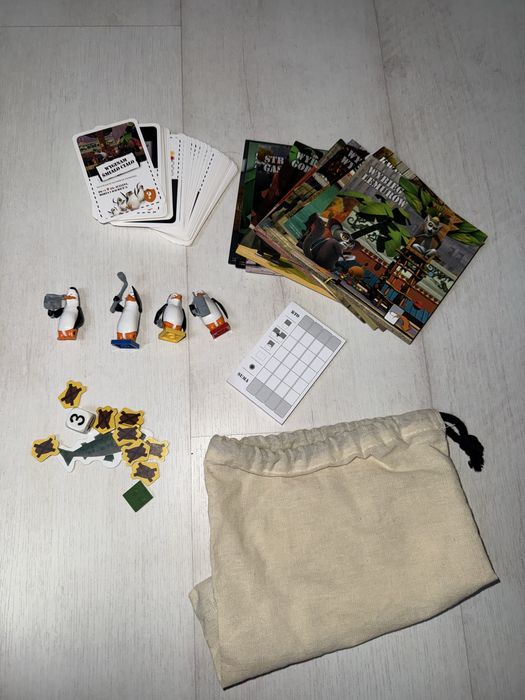 Pingwiny z Madagaskaru – Gra planszowa – komplet