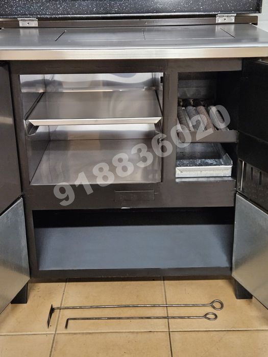Fogão Lenha Castanho Novos Forno Inox - Fabrico Nacional