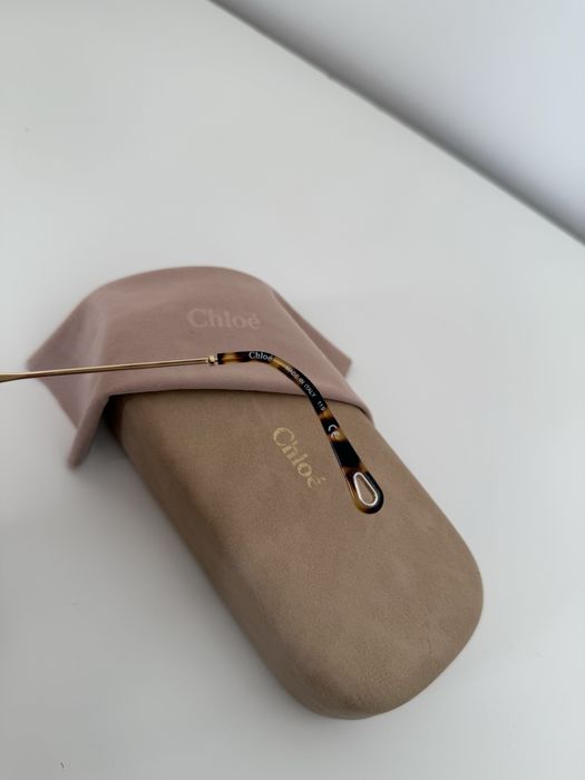 CHLOÉ piękne okulary przeciwsłoneczne, szkla kwiatki