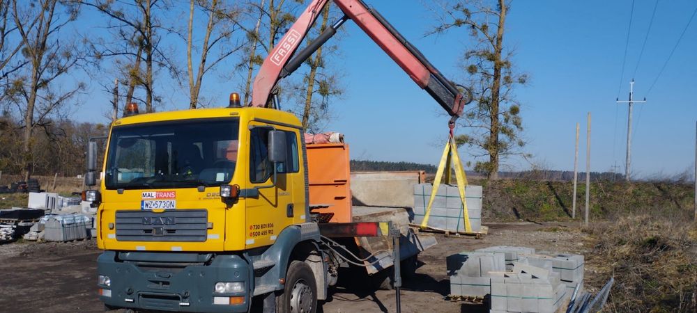 TRANSPORT piasek ziemia podsypki betonowe HDS
