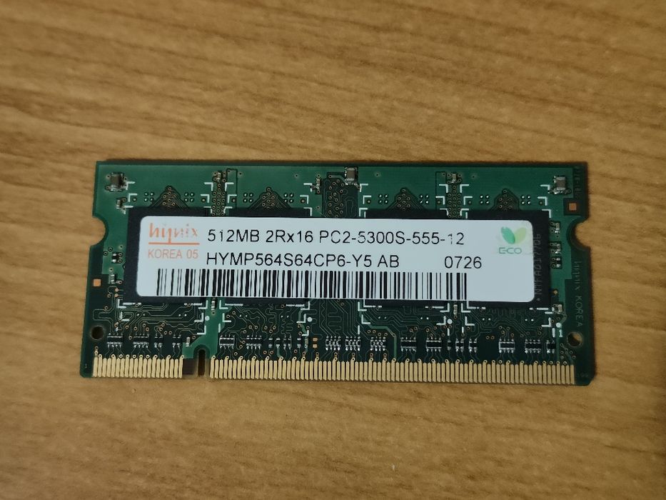 Ram DDR2 512 MB do laptopów