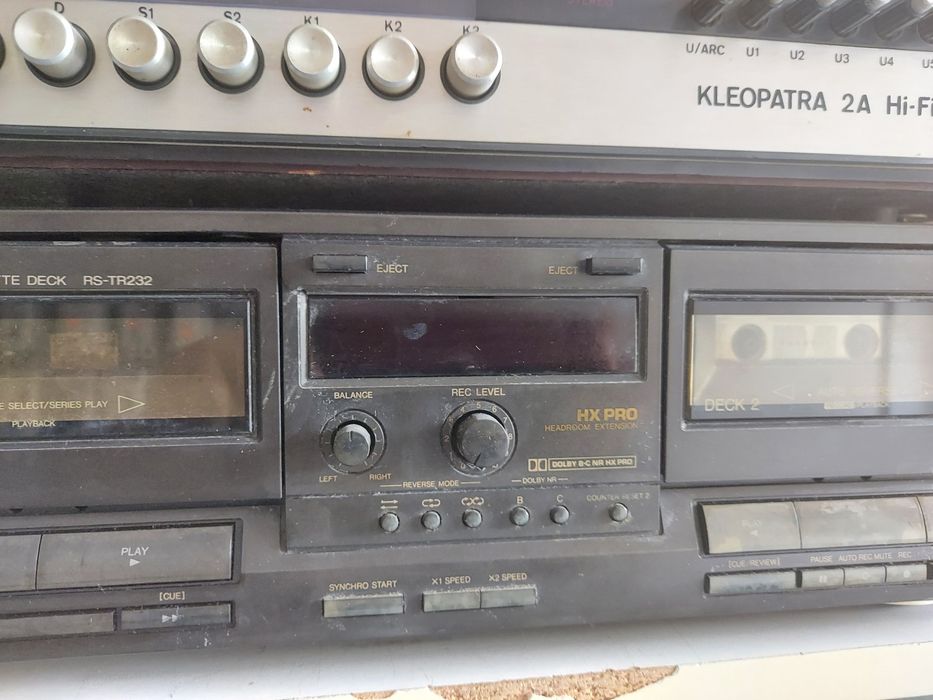 Uszkodzony magnetofon Technics RS-TR232