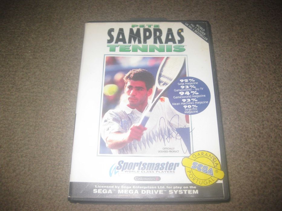 Jogo "Pete Sampras Tennis" para Sega Mega Drive