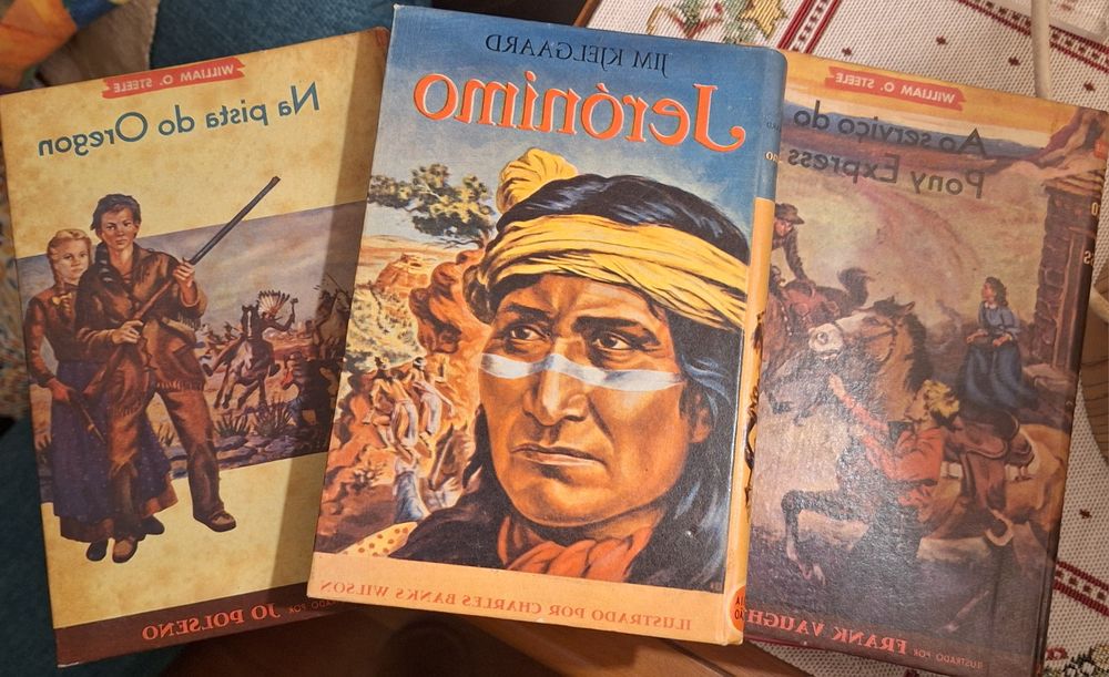 3 livros aventuras ilustrados1959/60