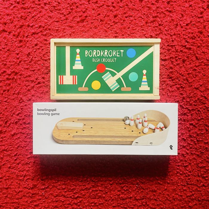 Conjunto 2 Jogos de Mesa Madeira (Bowling + Croquet) - Flying Tiger