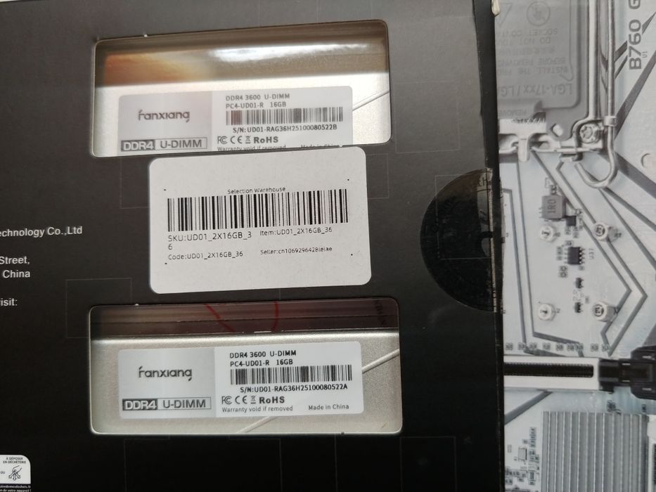 Оперативна пам'ять Fanxiang 32GB (2x16GB) DDR4 3600MHz. Нова: 7