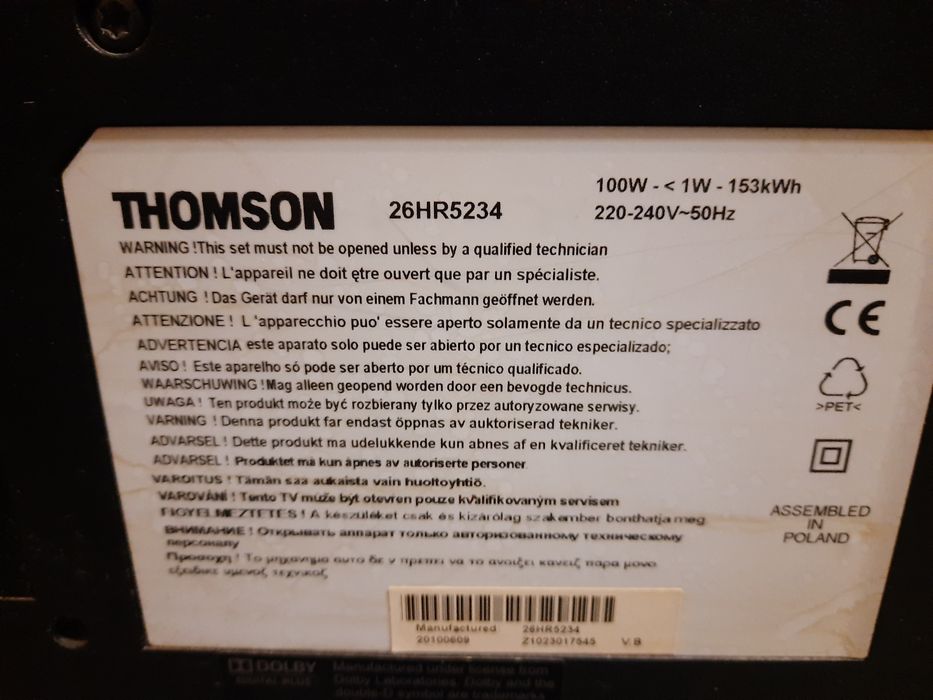 Telewizor Thompson 26 cali