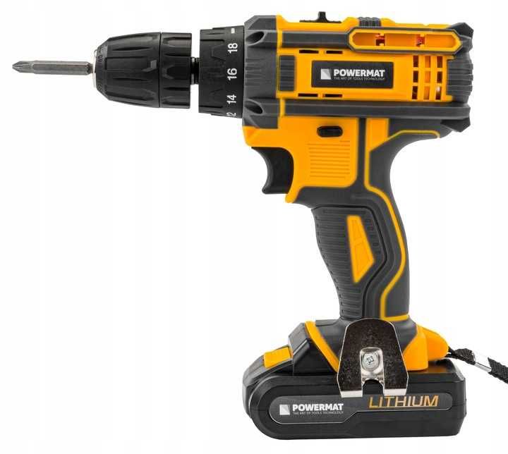 Wkrętarka akumulatorowa 21v mocna wiertarka zakrętarka 2xaku bity