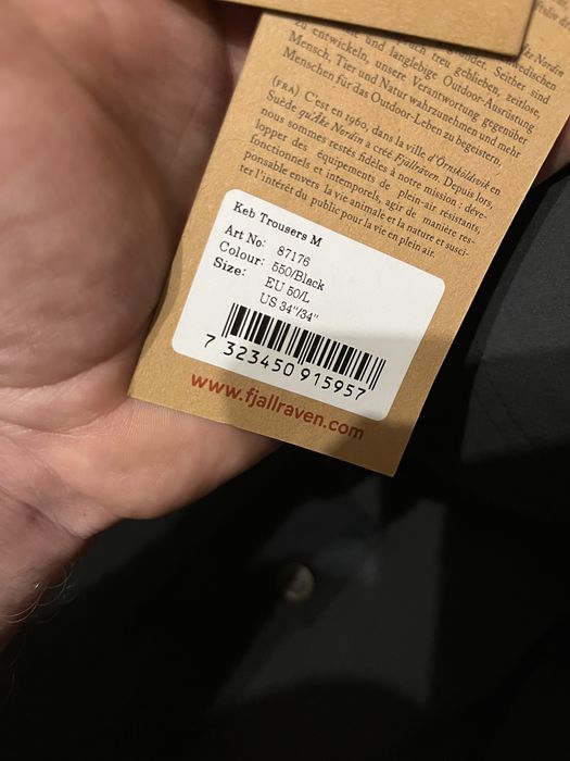 Fjallraven spodnie KEB czarne 50 long