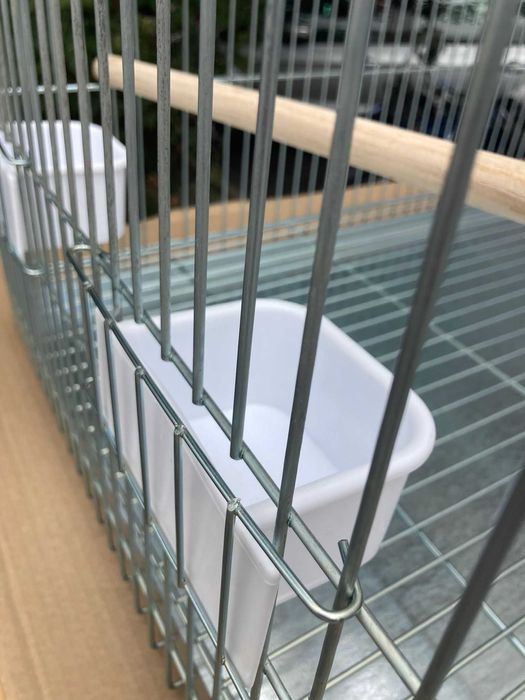 NOVO - Gaiola ZINCADA para Caturra 90x75x50cm