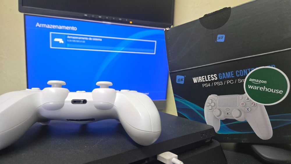Playstation 4 Slim 1Tb com comando ps4 1000gb