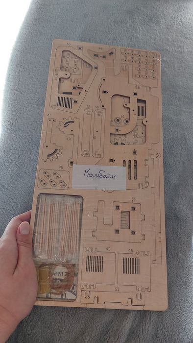 Механический 3D пазл UGEARS Комбайн