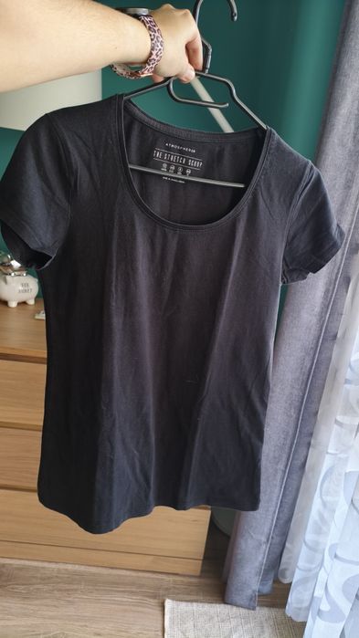 Bluzka t shirt czarny L