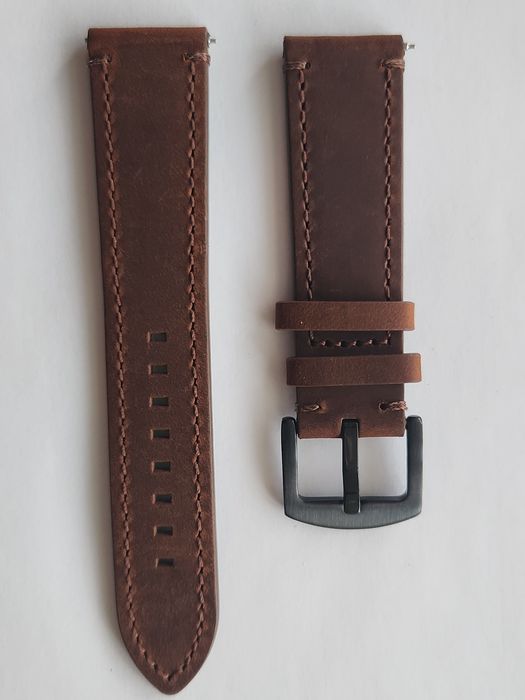 Pasek do zegarka 22 mm  z naturalnej skóry