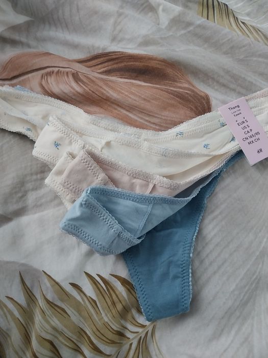 Bawełniane stringi 5 sztuk S 36