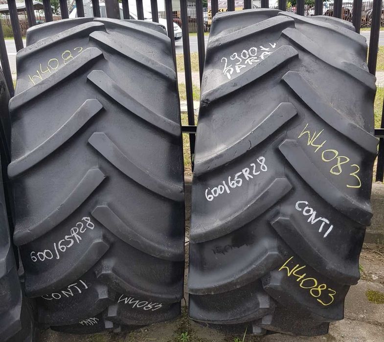 2x Opona używana rolnicza 600/65R28 CONTINENTAL 1100zł(szt.) W4083