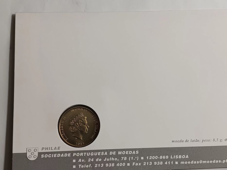 Moeda de 50 cents. 2013. Barack Obama