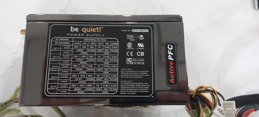 Be Quiet Power Supply 450 W64354211644033121