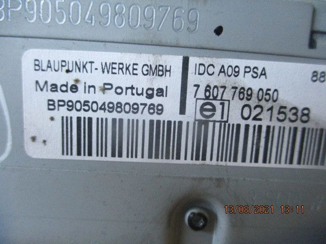 Rádio / auto-rádio CITROËN C3 I (FC_)