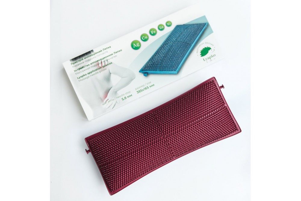 Аппликатор Ляпко Подушка 5.8 Ag, размер 385 х165 мм, для спины, головы