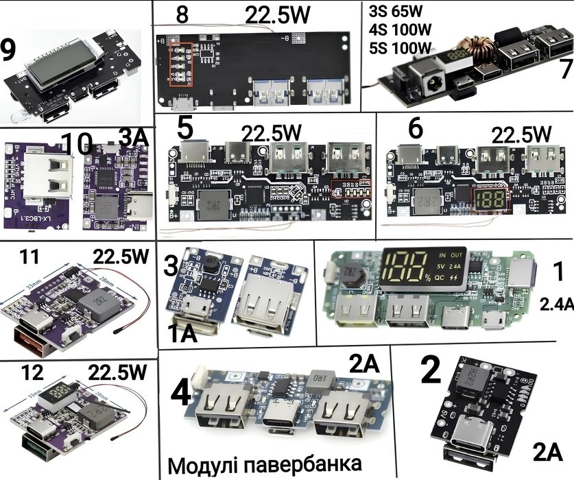 Зарядки  LifePo4 - 5/10А/ /Li-ion 2А
