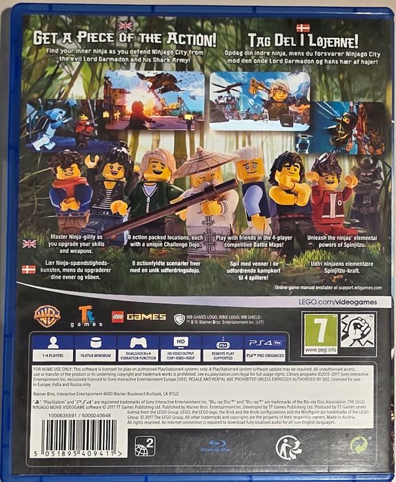 Lego The Ninjago movie videogame na PS4