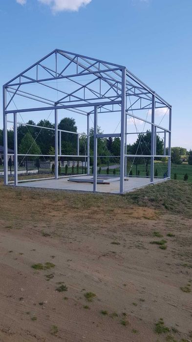 Konstrukcja stalowa dwuspadowa – Wiata Hala 12m x 6m - Nowa!