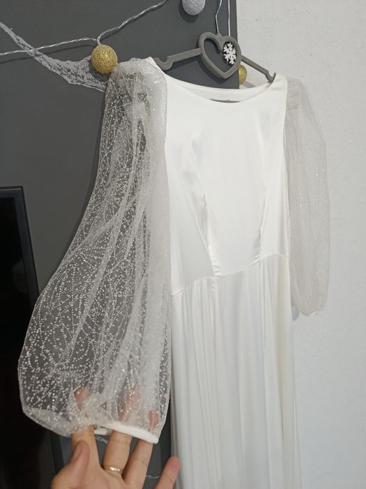 Сяюча біла сукня Gepur розмір Л
