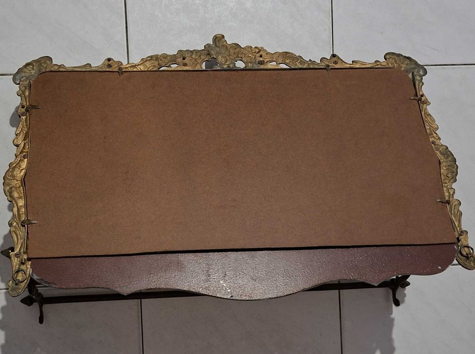 Conjunto de Chapeleiro / espelho e Bengaleiro vintage, Latão - anos 60
