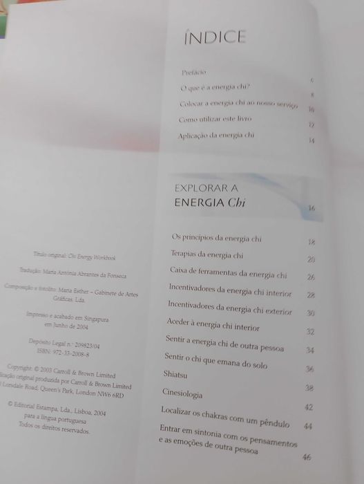 Livro "Energia Chi" de Simon Brown
