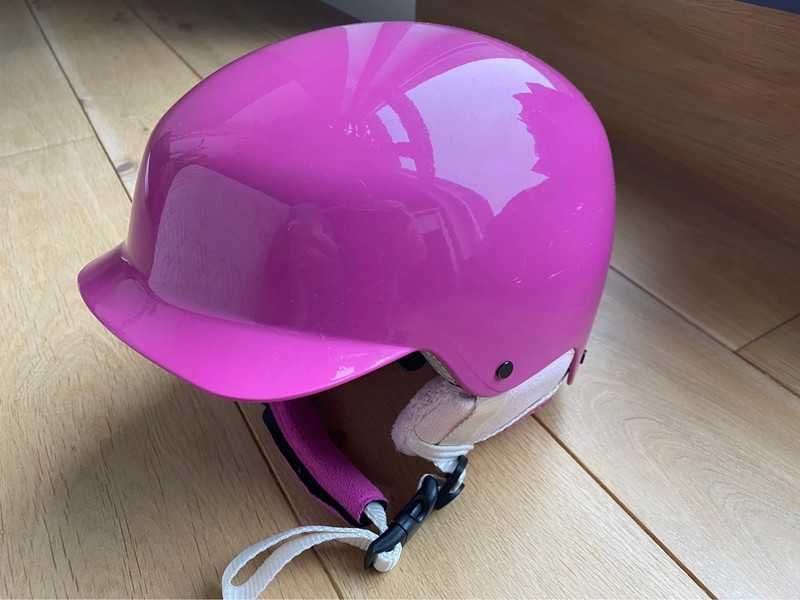 Dziewczęcy kask narciarski roz 53-55 RED
