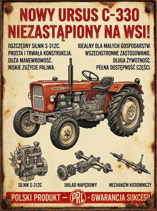 Ursus C-330 - "Niezastąpiony na wsi / Polski produkt PRL"