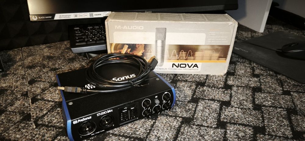 Студія звукозапису ,Аудіоінтерфейс Presonus studio 24c, мікрофон MAudi
