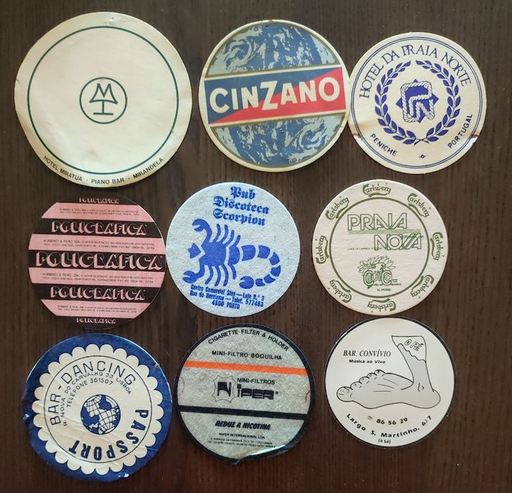 Lote de bases para copos