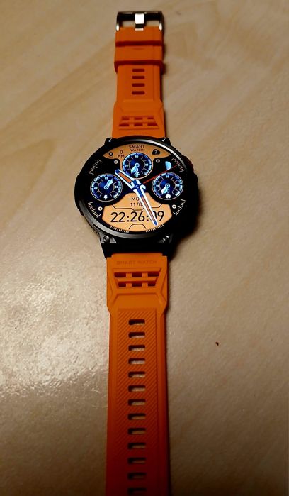 Smartwatch Gravity GT23-3 z rozmowami. SMS latarka paski.