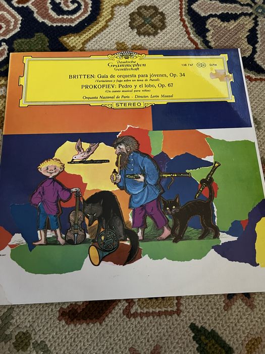 Britten prokofiev pedro e o lobo vinil
