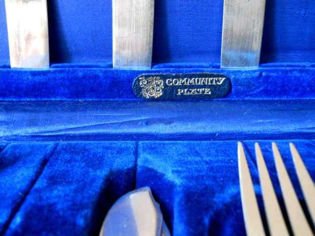 Мельхиоровый старинный набор