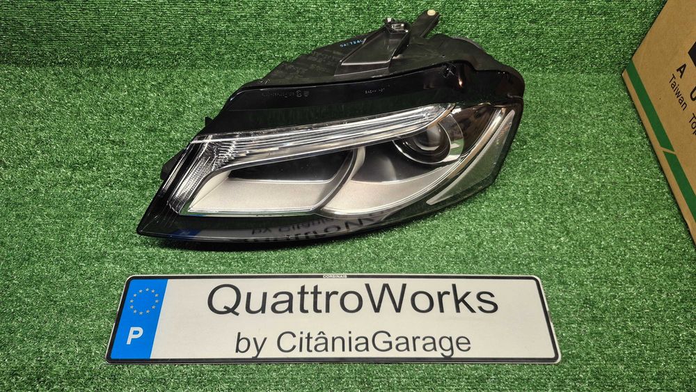 Otica Farol Esquerdo Bi-Xenon LED Audi A3 8P 8PA 8P7 2008 a 2013 Ref. 446-1129LMLEHM2 NOVO DEPO