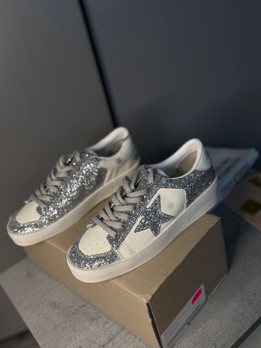 Кеди кеды голден гуз срібло кроссовки женские Golden goose