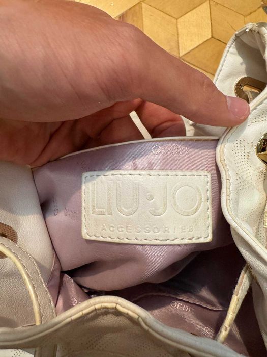 torebka Liu.Jo Pattern Shoulder Bag Secchiello L Diamant White