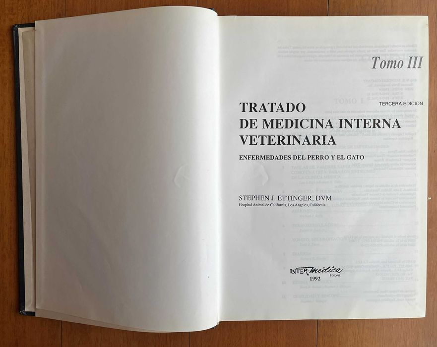 Conjunto 3 Livros "Tratado de Medicina Interna Veterinaria" - 3ªEdição